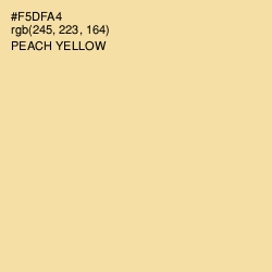#F5DFA4 - Peach Yellow Color Image